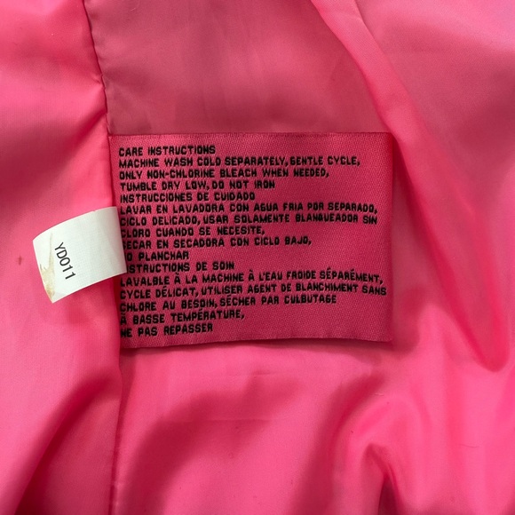 Betsy Johnson Bone Vegan Leather Corset Back Jacket! Size S EUC - Picture 7 of 8